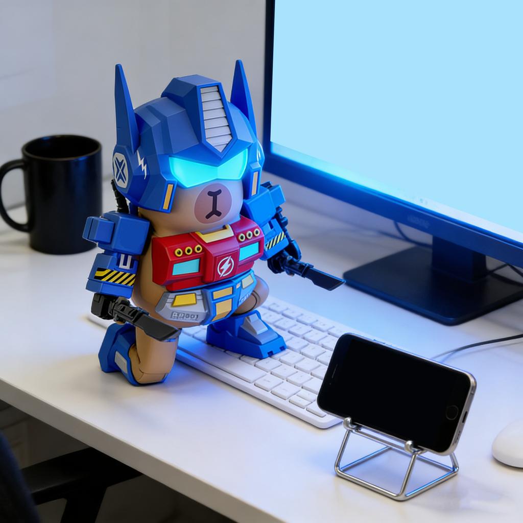 Carpi Water Dolphin Magnetic Suction Up To Robot Mecha Doll Model Ornament