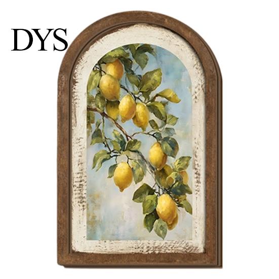 Pastorale Stijl Huisdecoratie Tulp Houten Muurbord, Decoratieve Tafelblad Display Stukken, Retro Kunst Franse Gebogen Hanger voor Boerderij Slaapkamer