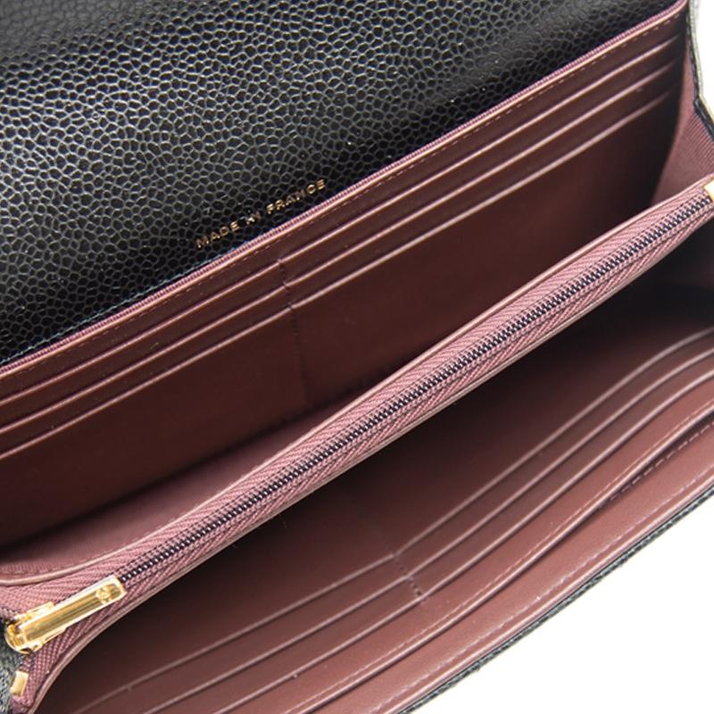 Chanel 23P Classic Quilted Long Card Holder Wallet Women Wallet Black AP0241-Y01864-C3906