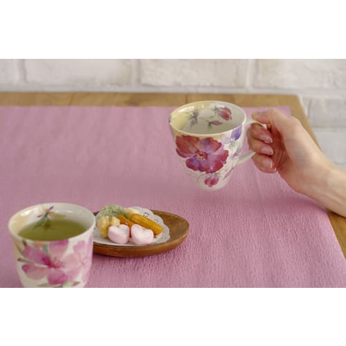 Ceramic Ai Hanatsumi Mug with Button (1 in a box) 40510