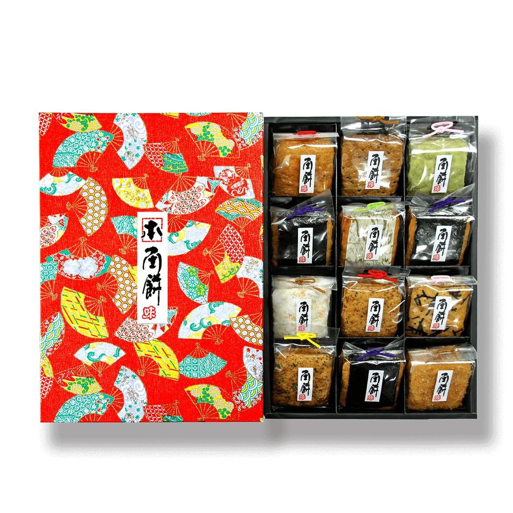 Soka Senbei Gift Set Square Rice 12 10 36 Made with Japanese Japanese In a Gift Box - Cakes, Sho, Varieties, Pieces, Assorted, Non-glutinous Rice,