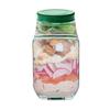 Salad Jar with Side Door Opening Integrated Seasoning Bowl Large