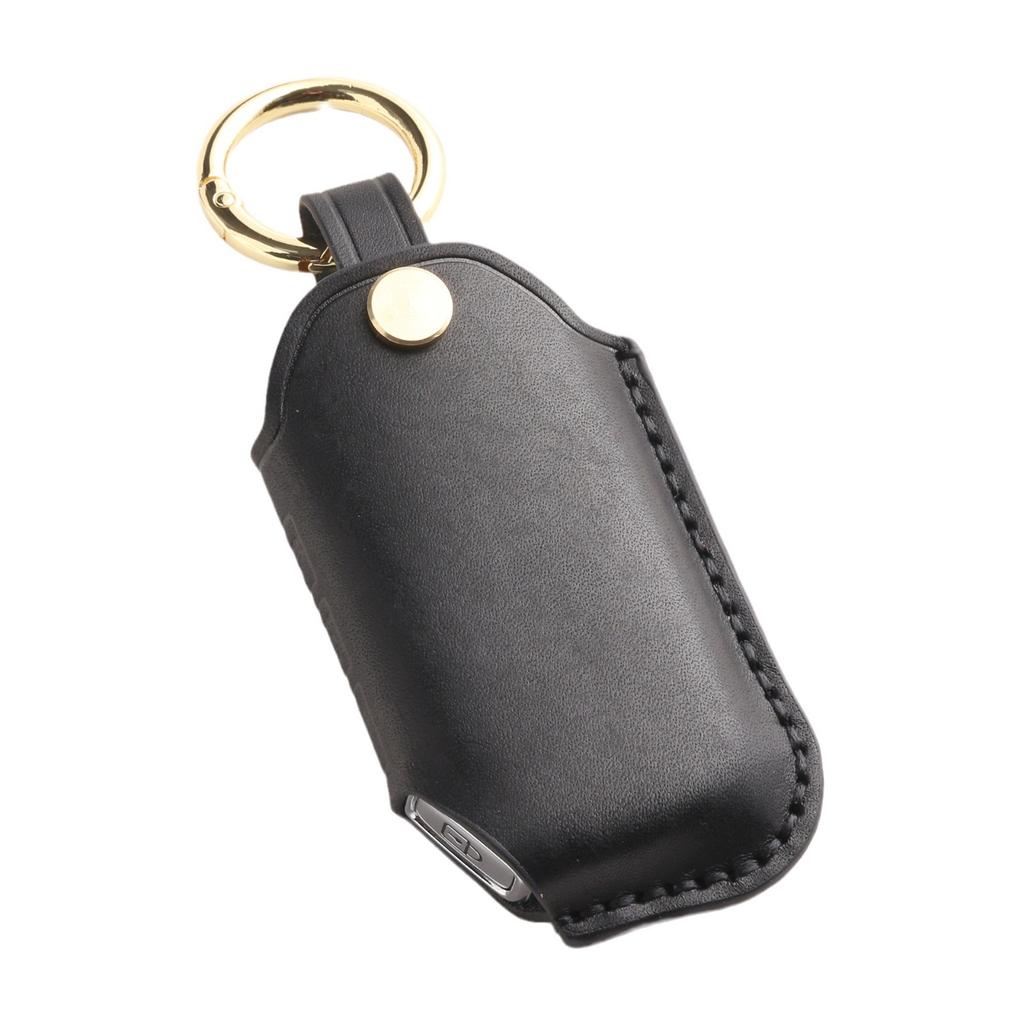 Customized leather key cover is suitable for high-grade pure hand-stitched car key bag and shell ring for Kia commercial vehicles