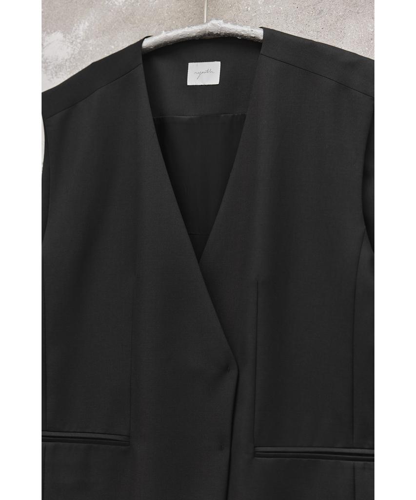 Youth Oversized Tailored Vest - Brown