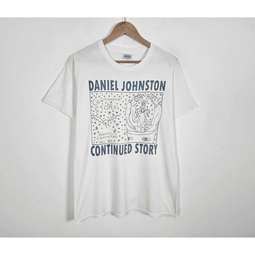 Vintage Daniel Johnston Continued Story Shirt Unisex Concert S to 5XL EL0274 Unisex T-Shirt S