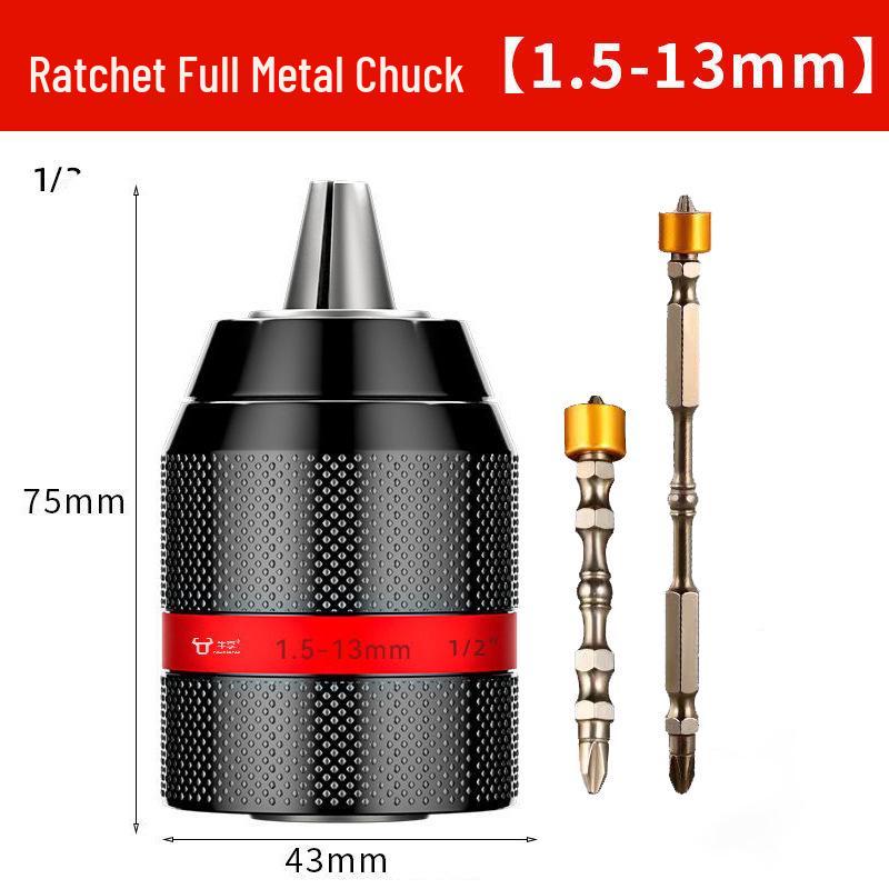 Universal Electric Drill & Screwdriver Converter: Self-Locking Ratchet Head