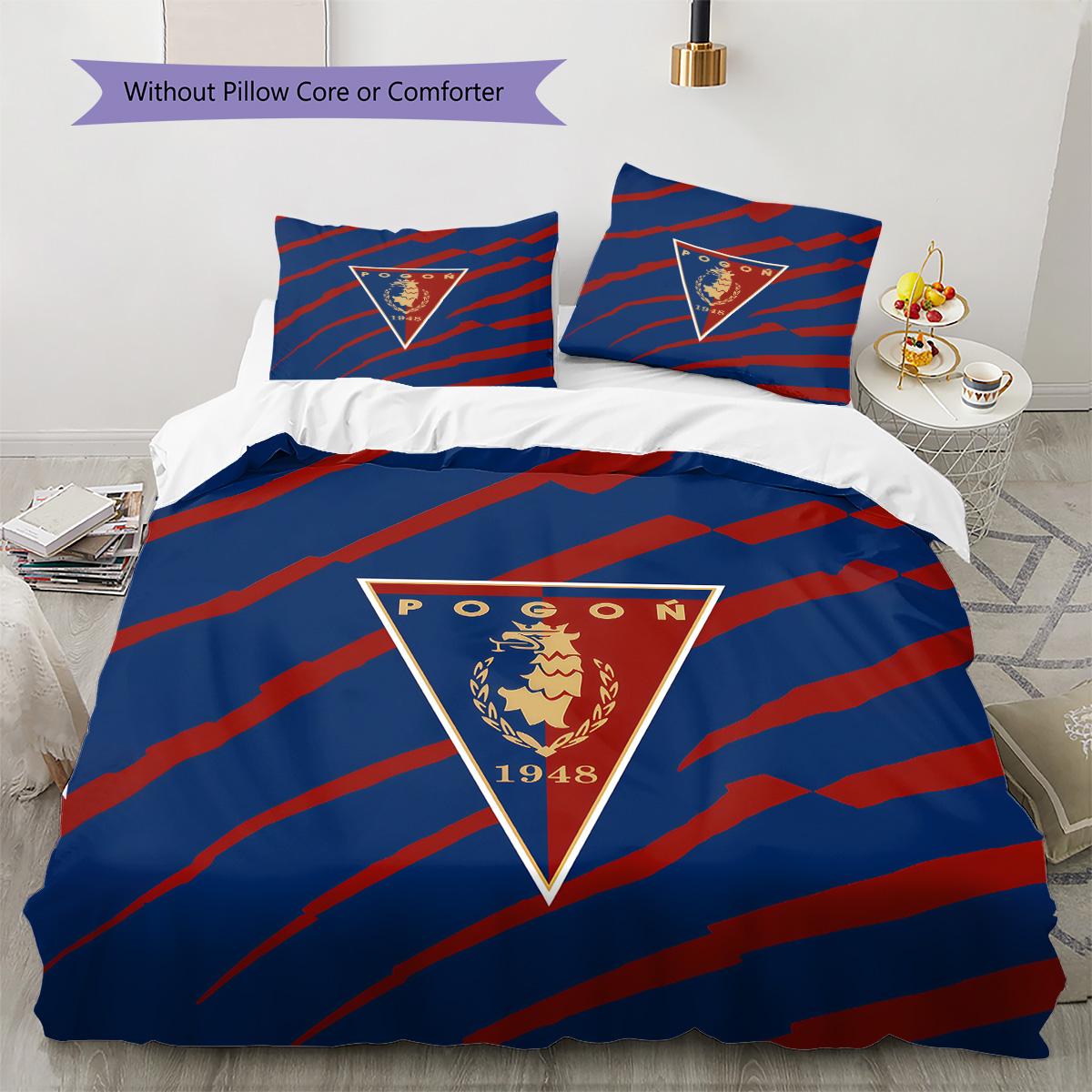 

Pogoń Szczecin Pattern Bedding Set Quilt Cover Pillowcase Home Decor Gift (1 * duvet cover + 2 * pillowcase, without core) 135x200cm