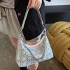 High-end Bright Diamond Hand Bag, Women's Messenger Bag 2025 New Exquisite Fashion Diamond-encrusted Denim Handbag