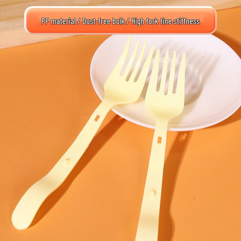 New Year Special: Disposable Folding Plastic Spork for Instant and Spicy Noodles