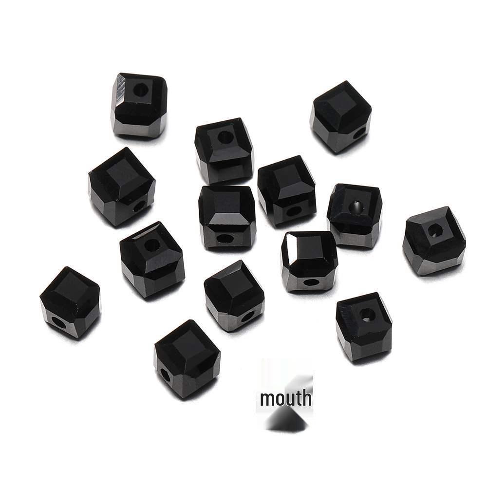 Кристальные DIY Браслеты Аксессуары для Волос: Прозрачные россыпные бусины, квадратные и ромбовидные бусины «сахар» с отверстиями для изготовления бижутерии и цепочек для телефона.