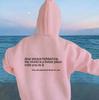 Women'S Fleece Shoulder Sleeve Sweater Letter Slogan Printed Kangaroo Pocket Drawstring Printed Hoodie