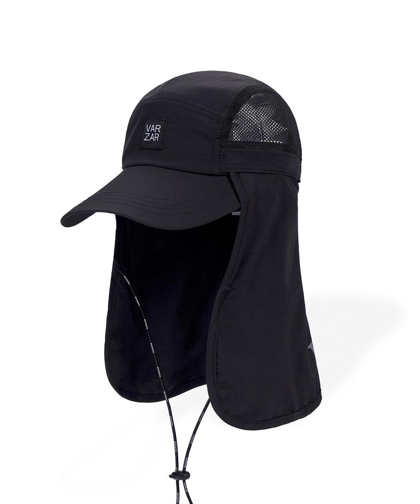 Bajal Reflecting Logo Sunshield 2-Way Camp Cap Black
