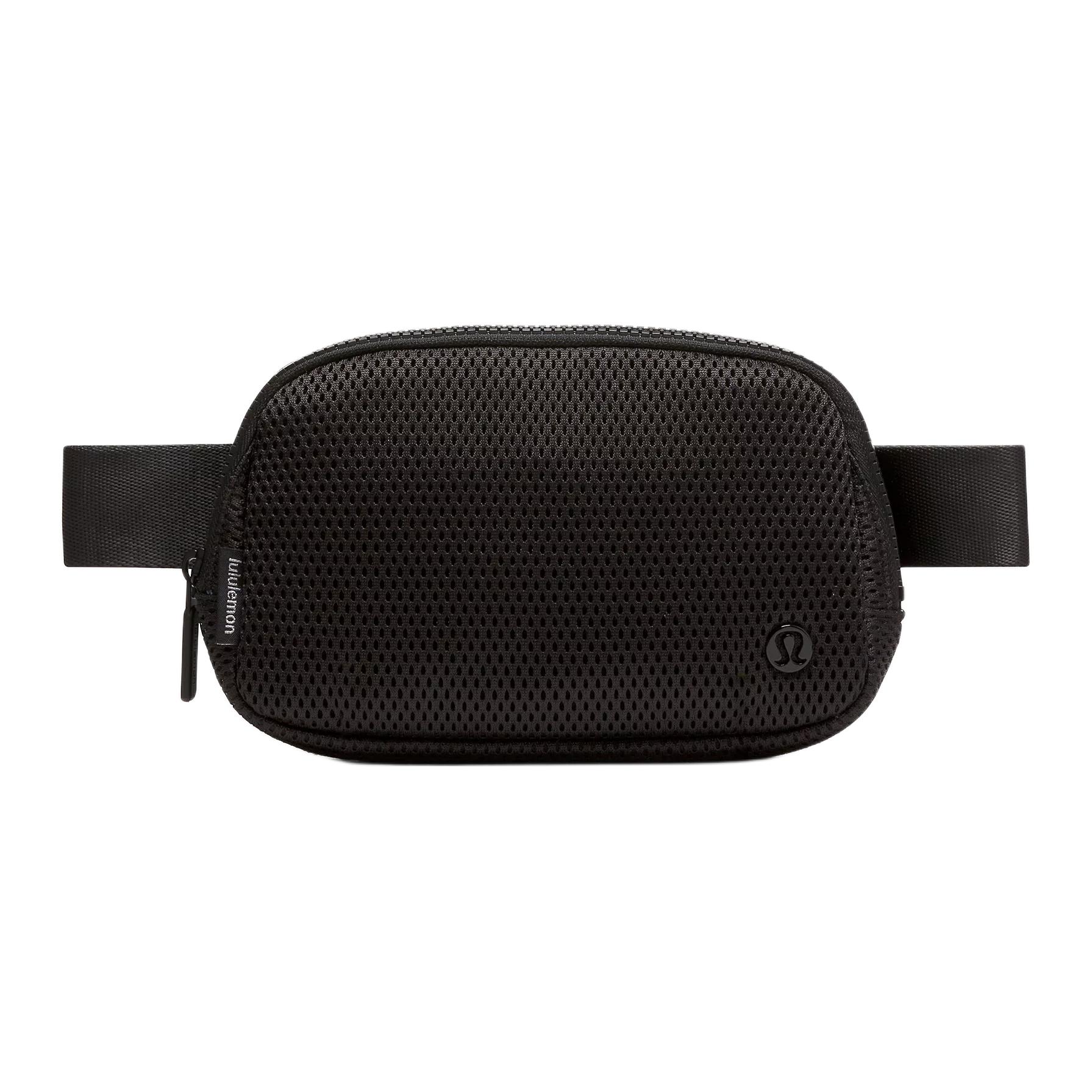 Lululemon Everywhere 1L Knitted Mesh Waist Bag Men bags Black LU9CK2S-0001 Black