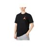 Jordan Printed Logo Solid Color Crew Neck T-Shirt Men Tops Black DH8967-010