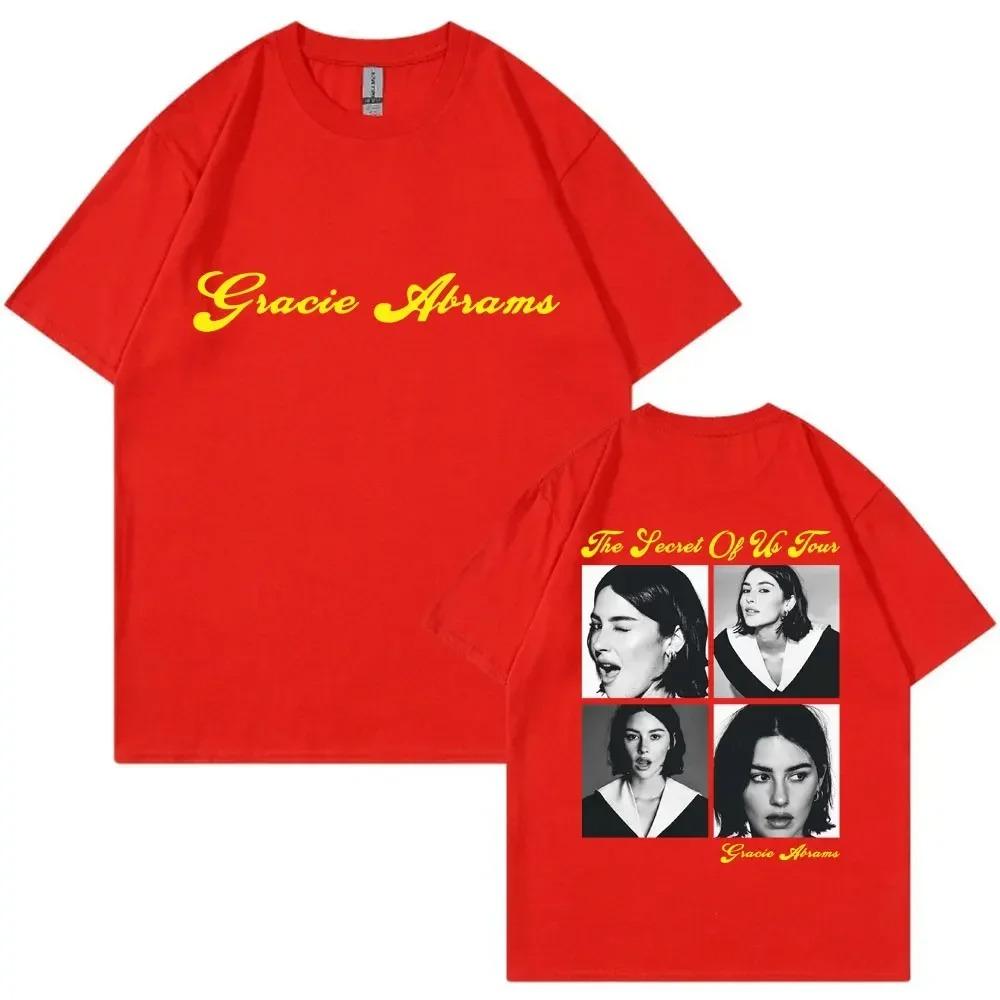 Gracie Abrams The Secret of Us Graphic T-Shirt Summer High Quality 100% Cotton T-Shirt Vintage Casual Loose Street Men's T-Shirt