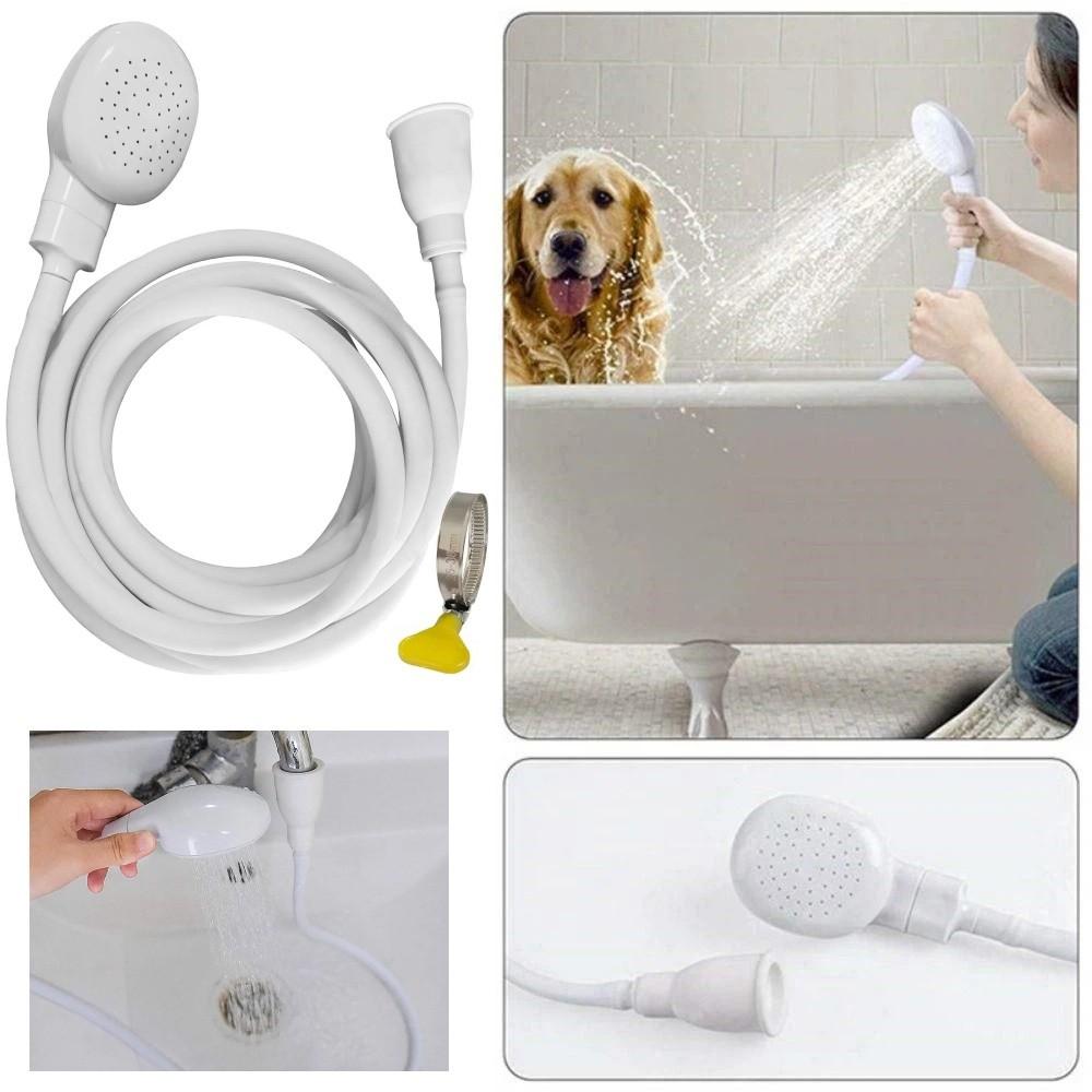 Flexible Pet Faucet Sprayer 360° Rotation Pet Shower Sprinkler Hose Pet Washing Spray  Hair Washing