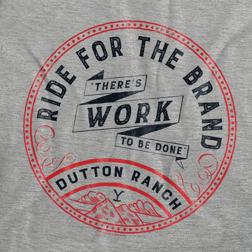 Yellowstone Womens/Ladies There´s Work To Be Done Heather T-Shirt