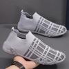 Men's shoes summer new breathable fly-woven soft surface men's sports shoes trendy casual soft sole one pedal Doudou shoes