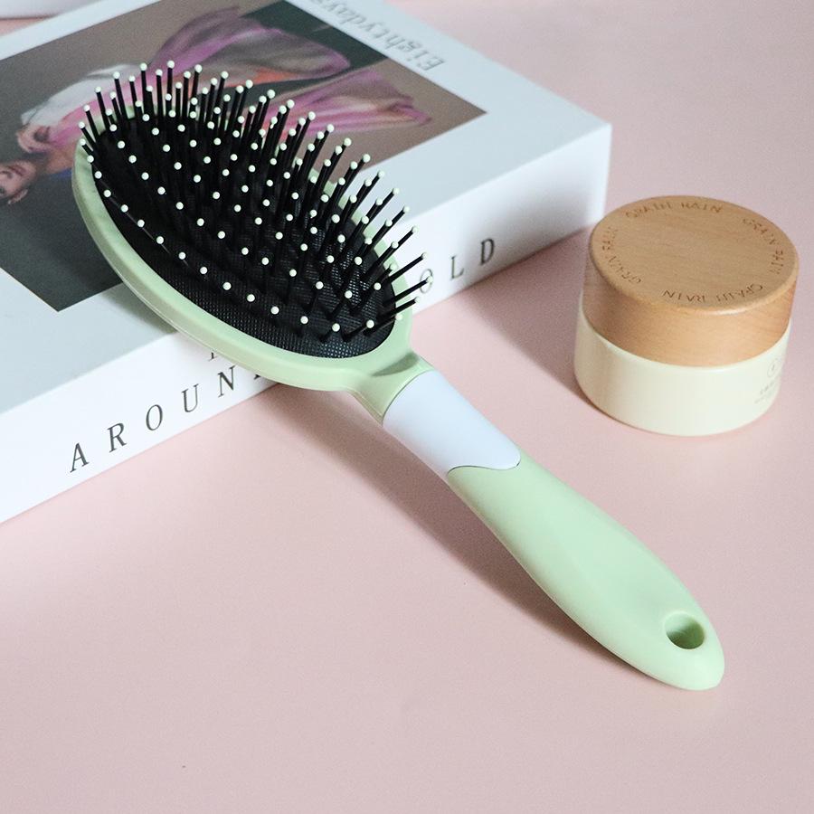 Nordic Style Air Cushion Massage & Curling Comb - Cute Plastic Hair Smoothing Hairdressing Comb