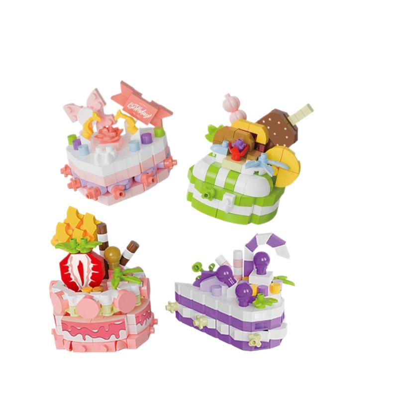 DIY Dessert Party Building Blocks: Children's Educational Cake Toys - Perfect Birthday Gift