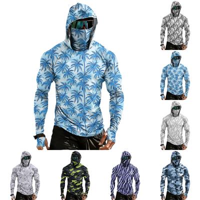 Men's Casual Drop-Shoulder Hooded Long-Sleeve  Shirt