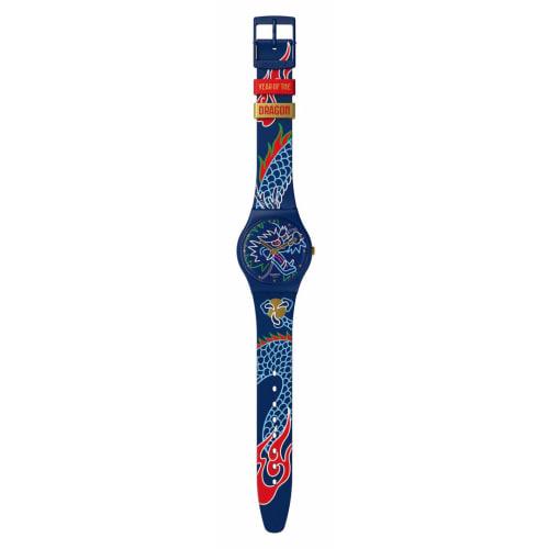 Swatch Dragon In Waves Watch SO28Z125 Blue