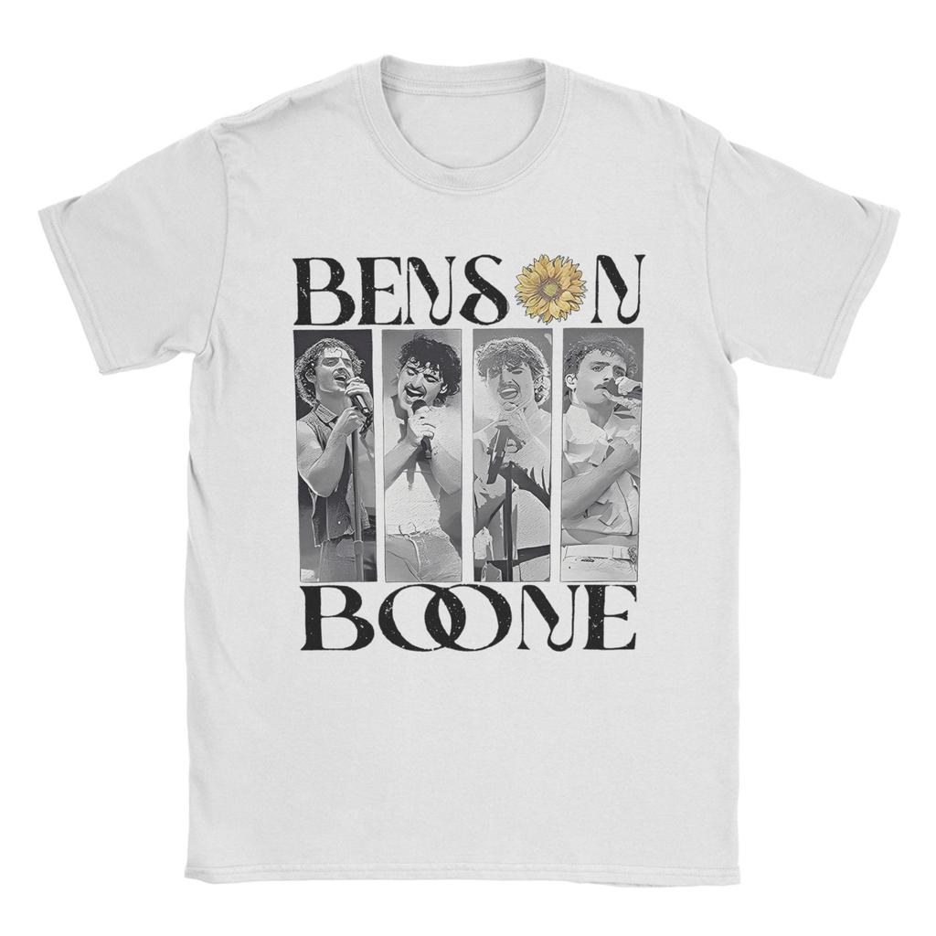 Benson Boone Mystical Magical American Singer T Shirt for Men Cotton TShirt Round Neck Tees Short Sleeve Clothing Gift Idea