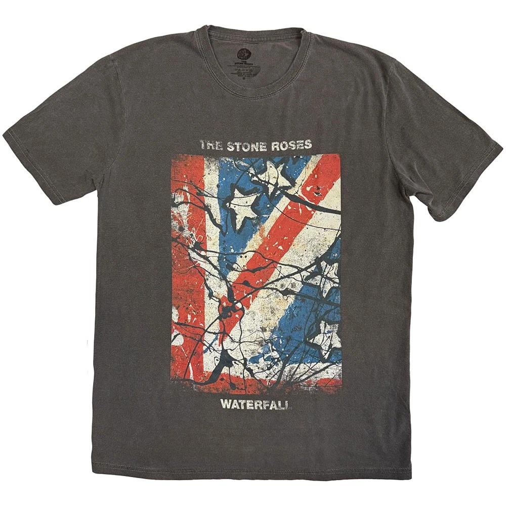 The Stone Roses Waterfall Jumbo Stone Wash Licensed Tshirt Unisexs L