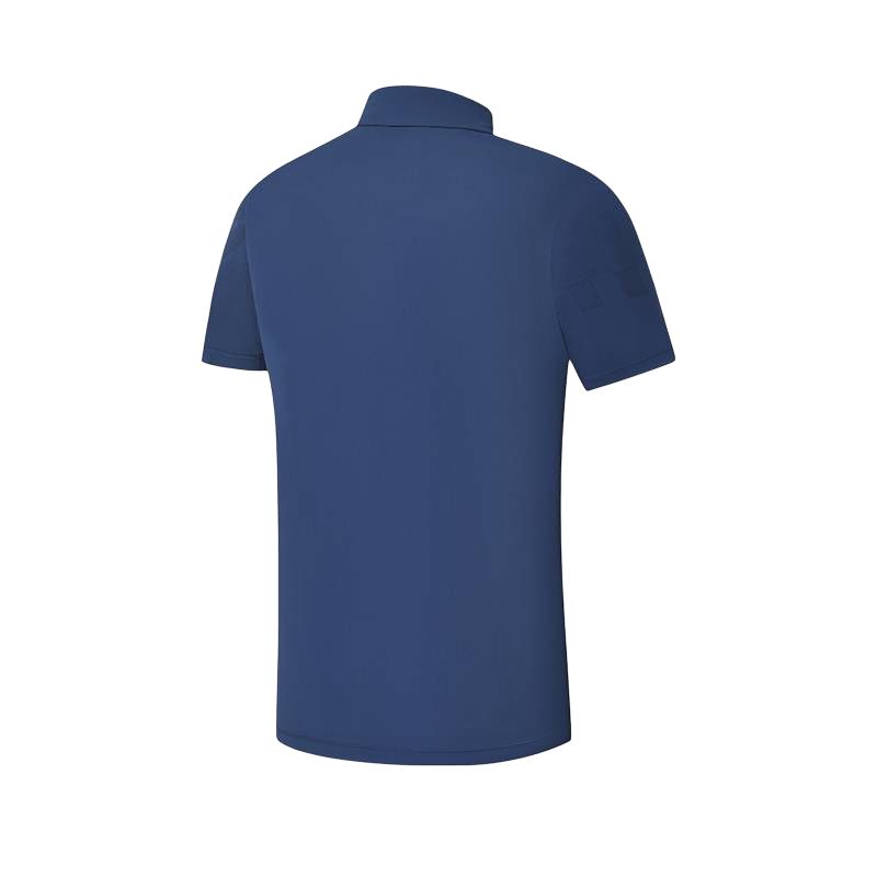 Fila Golf Serie Cooler Strickpullover Bequemes Sport-Kurzarm-Polohemd Herren Oberteile A11M625158F-NV