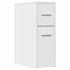 VidaXL Narrow Bathroom Cabinet with Castors White, Tall Bathroom Cabinet, Bathroom Storage 855277