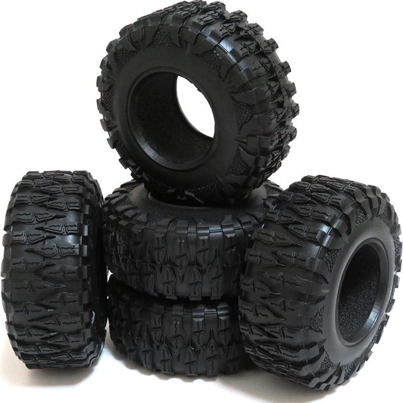 Rugged 2.2'' 120mm Dragon Claw Tires For 1/10 Axial Trx4 Rc Car With Foam Inserts