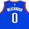 Adidas X NBA Collaboration Westbrook Oklahoma City Thunder Jersey Unisex Basketball Jersey Blue 7470A-3CB-K91071