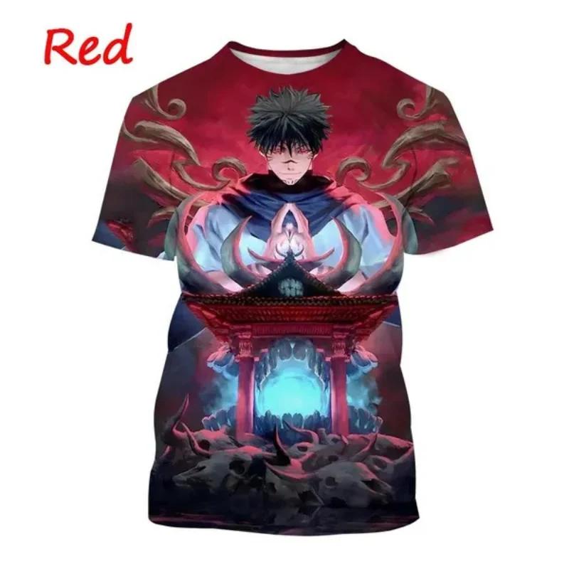 Camiseta con estampado 3D de Gojo Satoru e Itadoru Yuji para hombre,ropa de moda con gráfico de Jujutsu Kaiju,