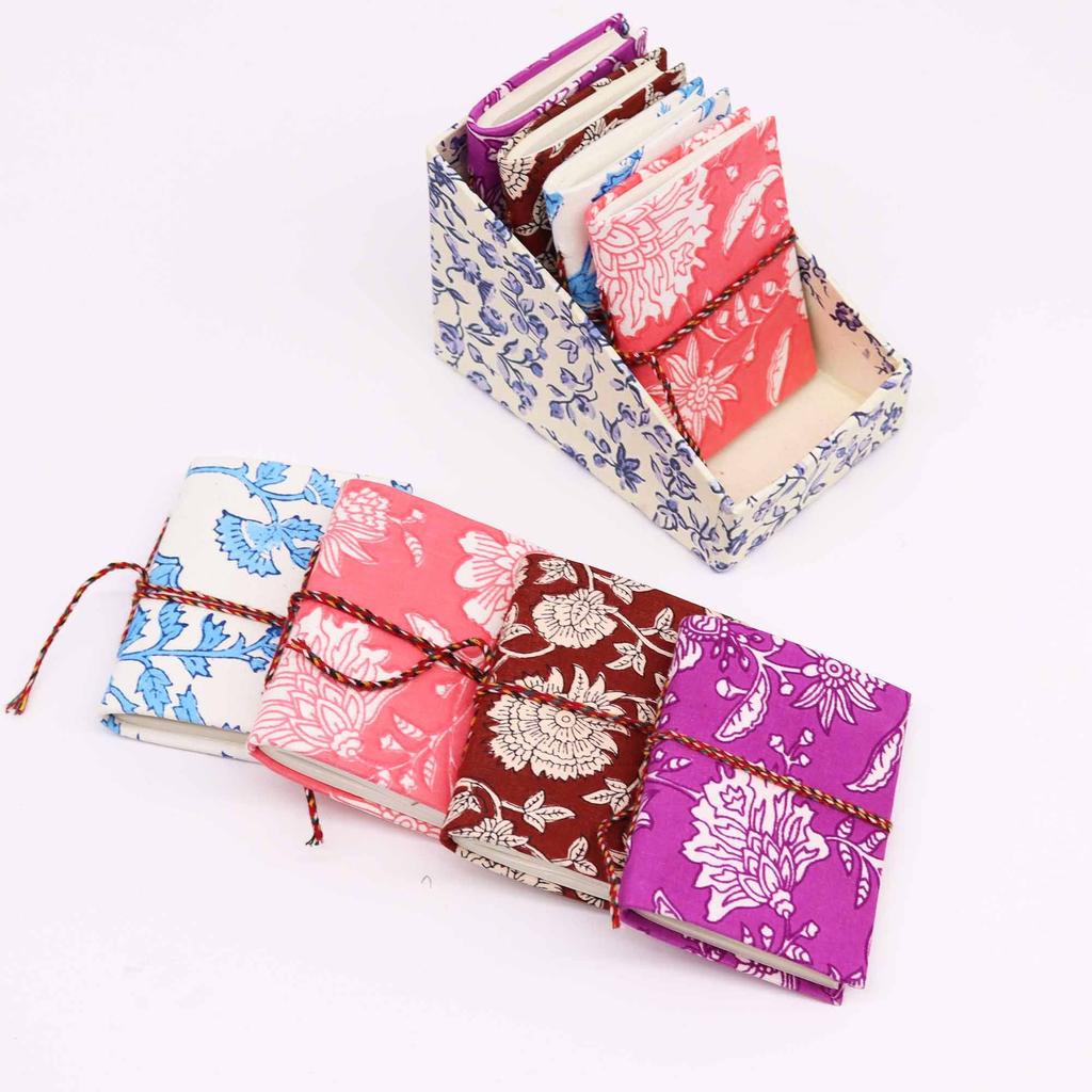 Floral Print Pocket Notebook 7x10cm