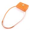 Excellent BURBERRY Shoulder Bag TBMetal 2WAY Leather Clutch Bag Orange Leather Used