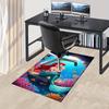 Office Rug Mermaid, Underwater theme 3D Printed Anti-Slip Rug-Machine Washable for Living Room