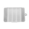Plastic Fishing Tackle Box Double Buckle Portable Wear Resistant Fishing Lure Box for Angling