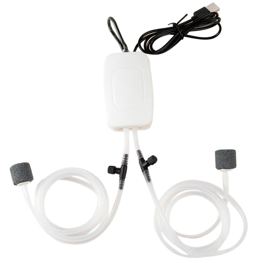 Aquarium Electric Air Pump USB Portable Silent Mini Aquarium Air Pump for Fish Tank Single Hole