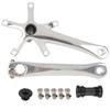 Aluminium Alloy Folding Bike Integrated Hollow Crank Left and Right Set Contains Middle Shaft Screw