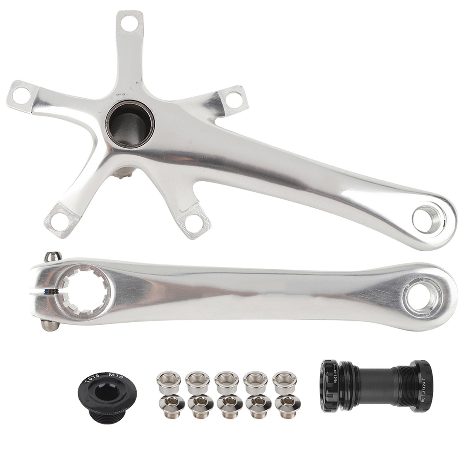 

Aluminium Alloy Folding Bike Integrated Hollow Crank Left and Right Set Contains Middle Shaft Screw