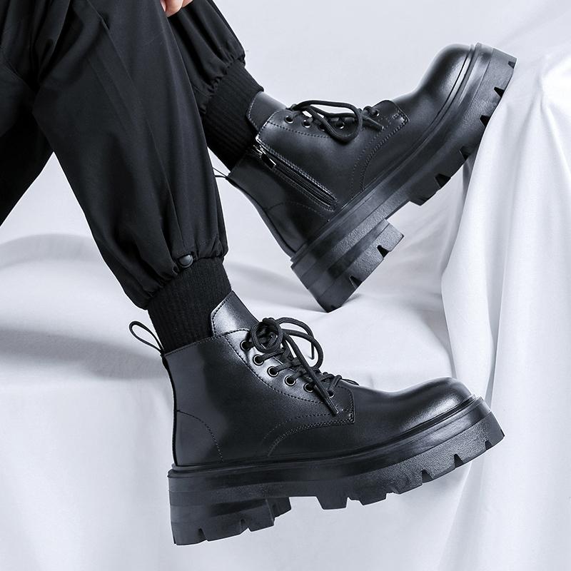 Autumn and Winter Men's Boots Retro British Design Style Leisure Business Party Outdoor Street Walking Motorcycle Shoes Hot