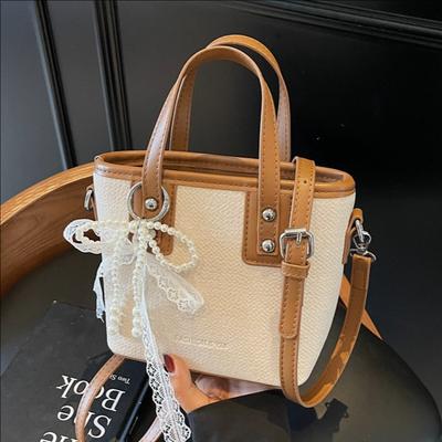 Sac à main Sac Seau pour Femme Nouveau Sac Bandoulière Mode Contrastant Sac Messager