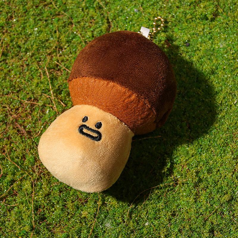 Cute Cartoon Food Plant Plush Toy Soft Teapot Morel Mushroom Coconut Tree Stuffed Doll Keychain Pendant Kids Birthday Gift Boys