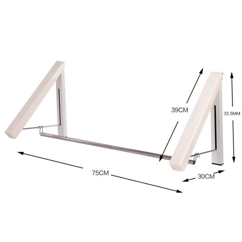 Складная вешалка для одежды, экономящая место, стойка для одежды, невидимое хранение одежды, подвесная стойка для прачечной, ванной комнаты