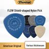 Dunlop 541R FLOW Elgitarrplektrum: Nylon Halkfri, Slitstark för Snabbt Plockande & Plektrumspel.