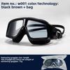 Large Frame Swimming Goggles High Definition Anti-fog, Unisex Professional Diving Swimming Glasses