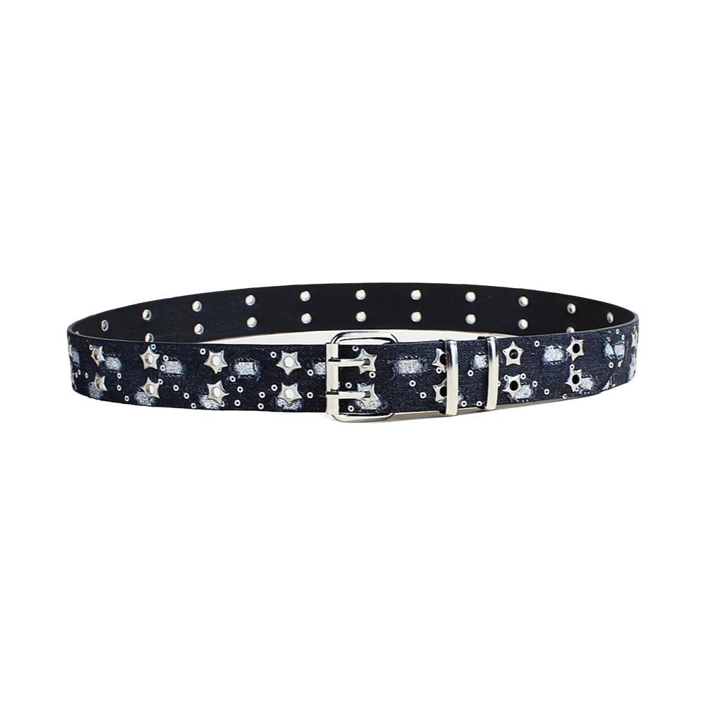 

Double Grommet Hole Denim Waist Belts Cloth Trouser Decor Decoration Jeans Decor чёрный