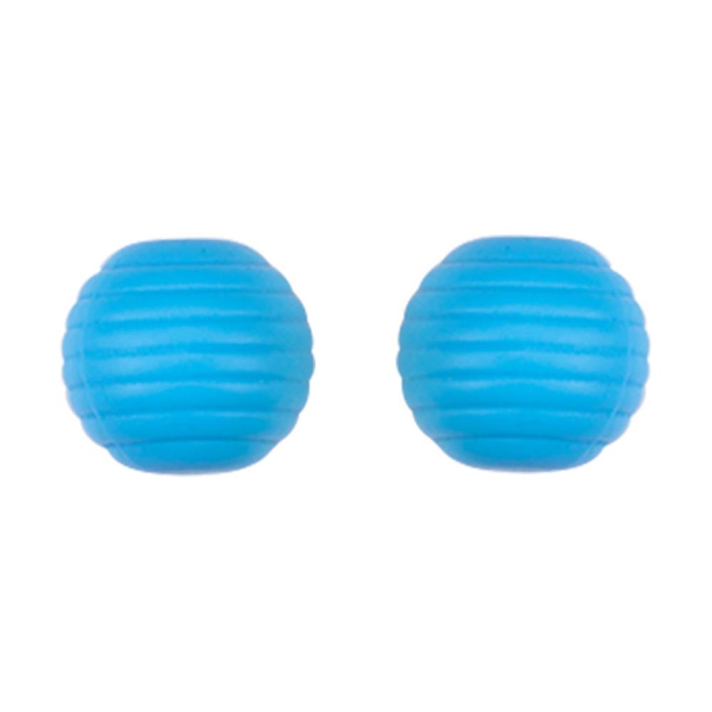 Kovict 25Pcs Threaded Silicone Beads 15mm Round Beehive Spiral Beads DIY Bracelet Necklace Accessories For Jewelry Marking