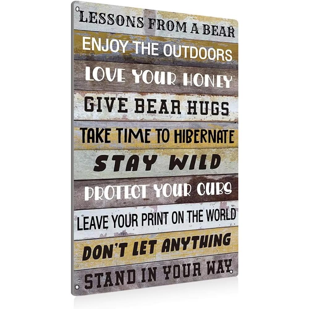 Vintage Stay Positive Skull Sign Metal Tin Sign Wall Décor Funny Retro Sign for Home Bedroom Halloween Decor Gift for Friends