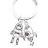 Astronaut Keychain Vintage Styles Alloy Spaceman Accessory For Keys And Bags